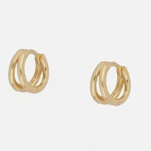 Double Huggie Earrings Gold Double Huggies Perfect Everyday Earrings for Her